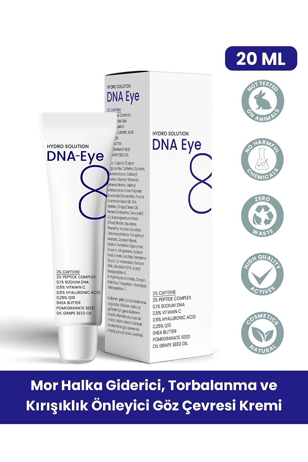 PROCSINPROCSIN HYDRO SOLUTION DNA Eye Kırışıklık ve Mor Halkalara Karşı Göz Çevresi Yenileyici Krem 20 ML