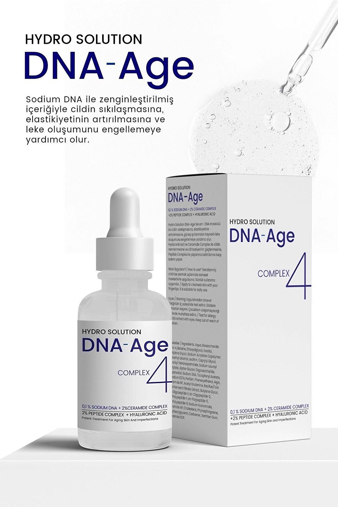 Hydro Solution DNA Age Kırışıklık ve Leke Karşıtı 3'lü Serum Paketi 30 ML x3