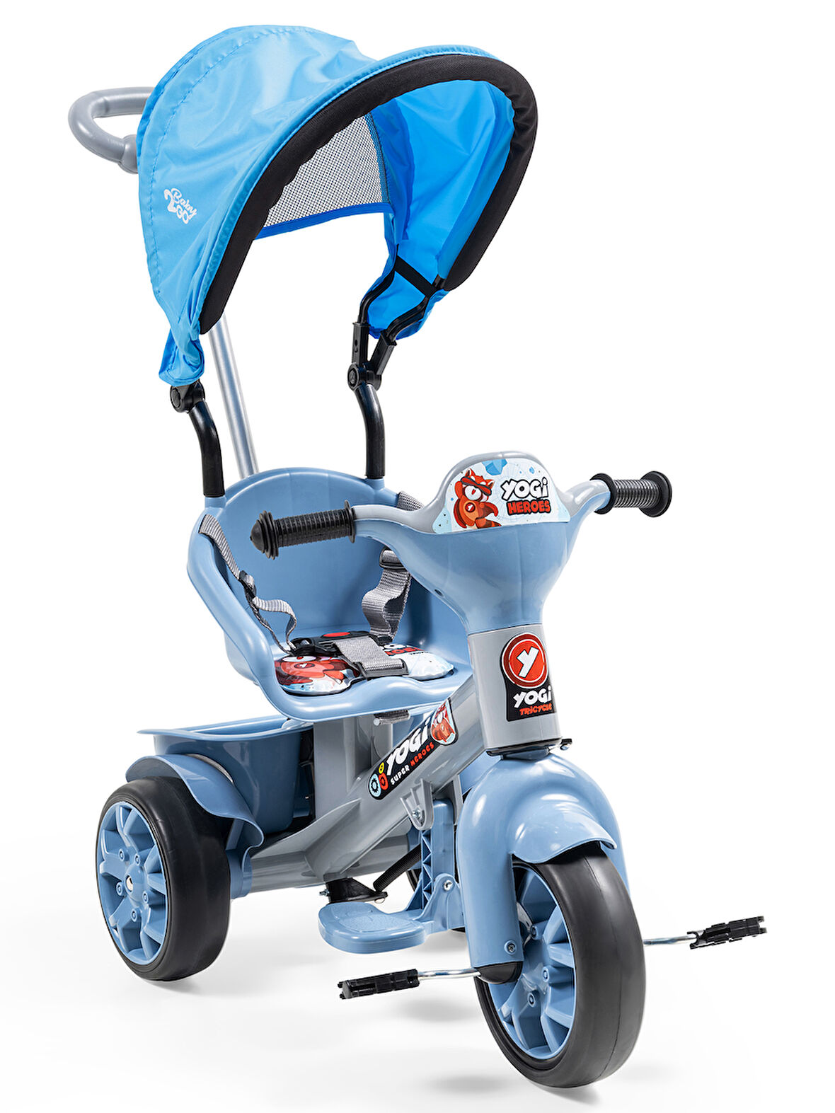 Baby2go Yogi 3 Teker İtmeli Bisiklet Mavi