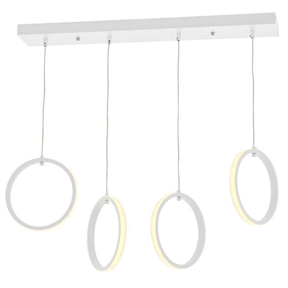 2004-4 S Beyaz Sıralı Led Avize