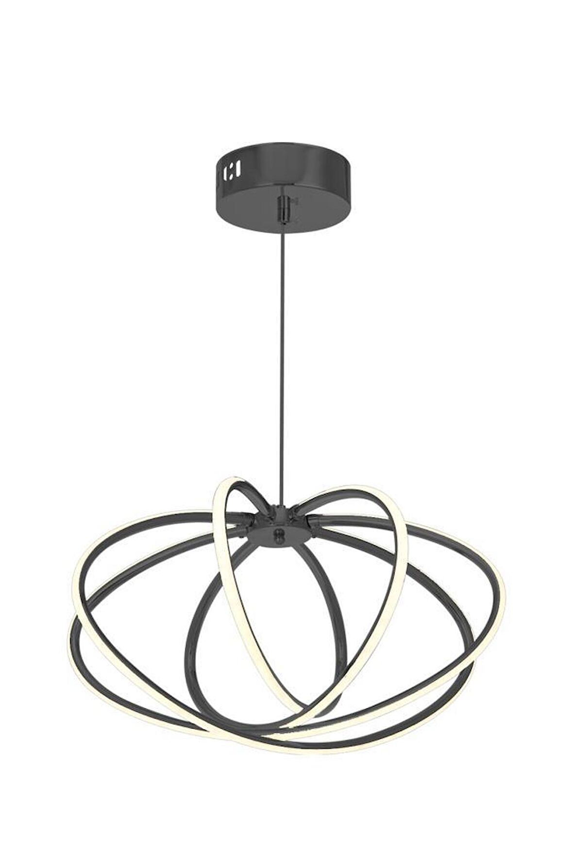 923-4 Sarkıt 4'lü Led Siyah Avize