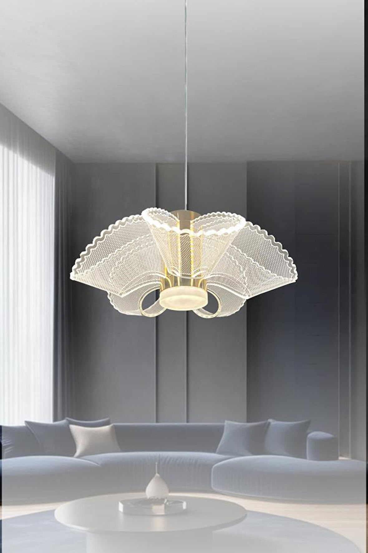 Eray Aydınlatma 9051-5 Sarkıt 3 Renk Led Avize