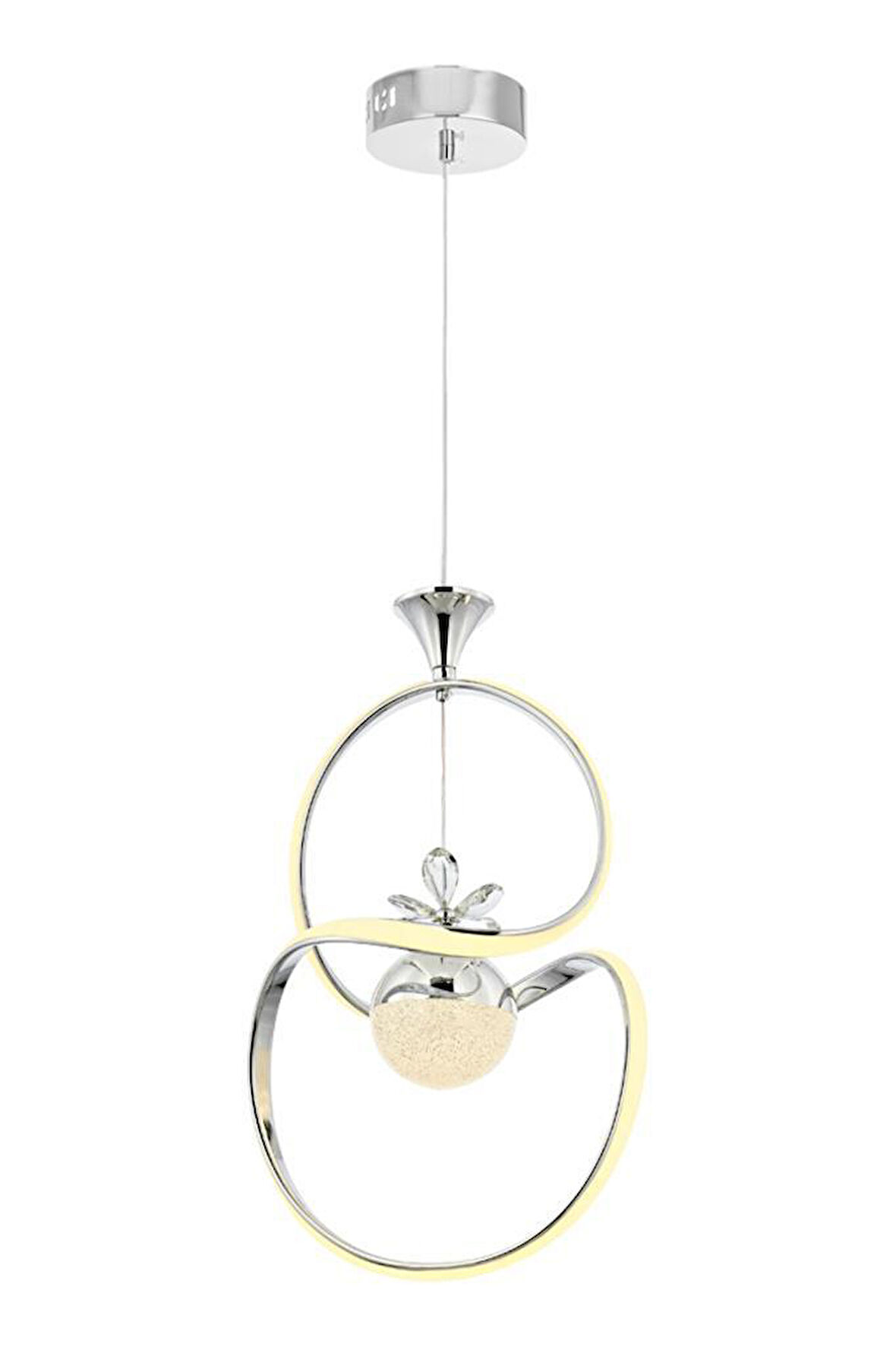 Eray Aydınlatma 1921-1 Krom Kristal Taşlı Led Avize