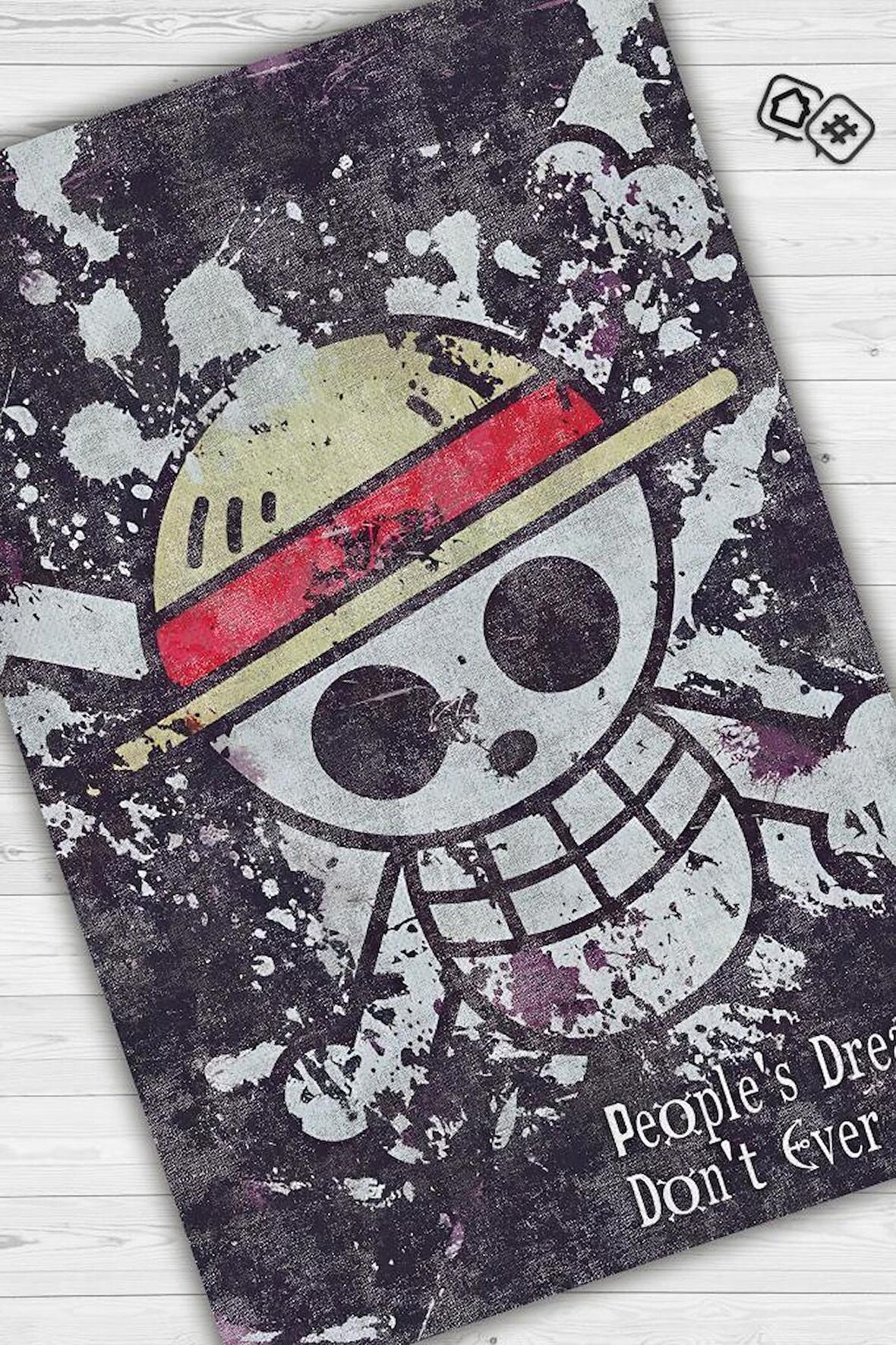 Homshtag Hayaller Bitmez Dokuma Tabanlı Yıkanabilir Kaymaz Anime Severler Halısı