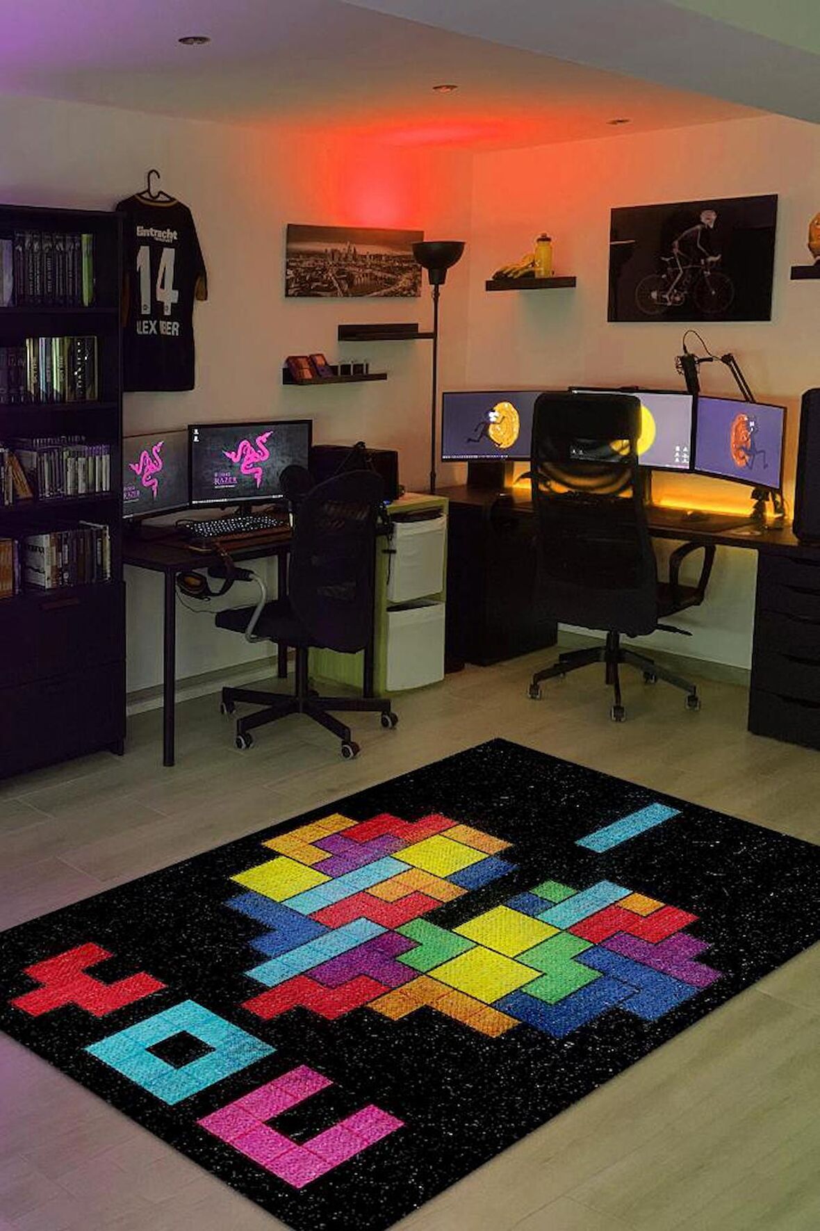 Homshtag Seni Seviyorum Dokuma Tabanlı Yıkanabilir Kaymaz Gamer Halısı