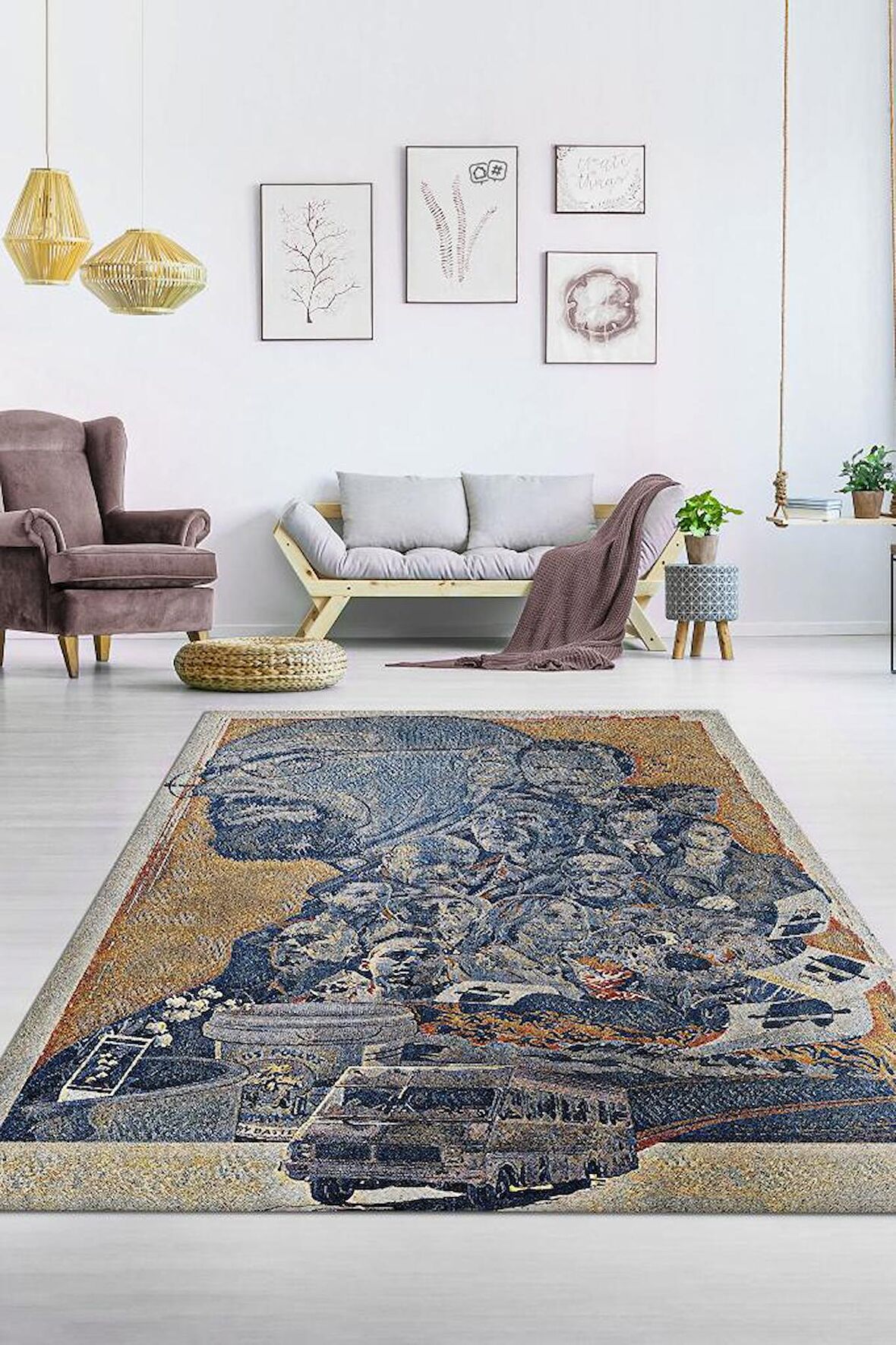 Homshtag Herkes Bir Arada Tabanlı Yıkanabilir Breaking Bad Halısı