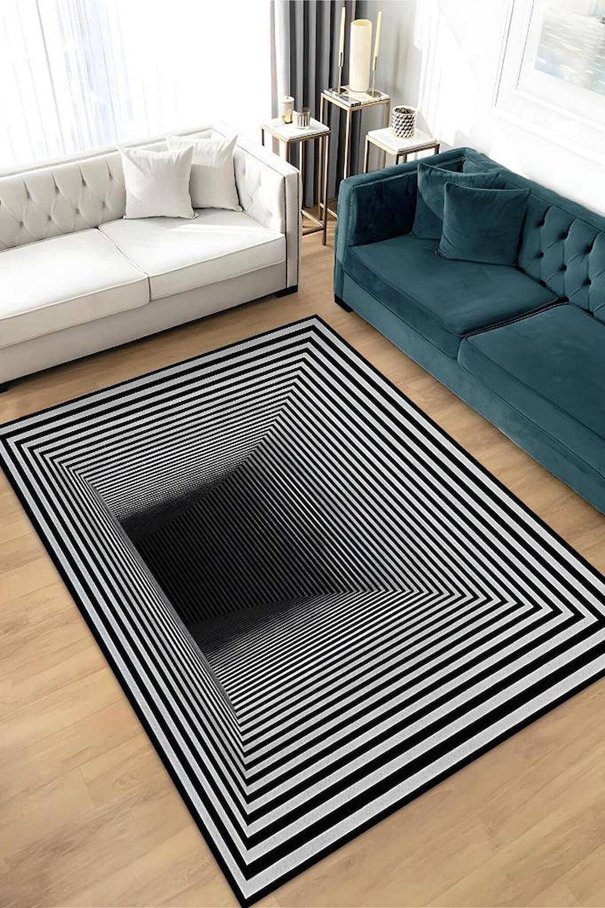 Homshtag Tünel Dokuma Tabanlı Yıkanabilir Dekoratif Halı