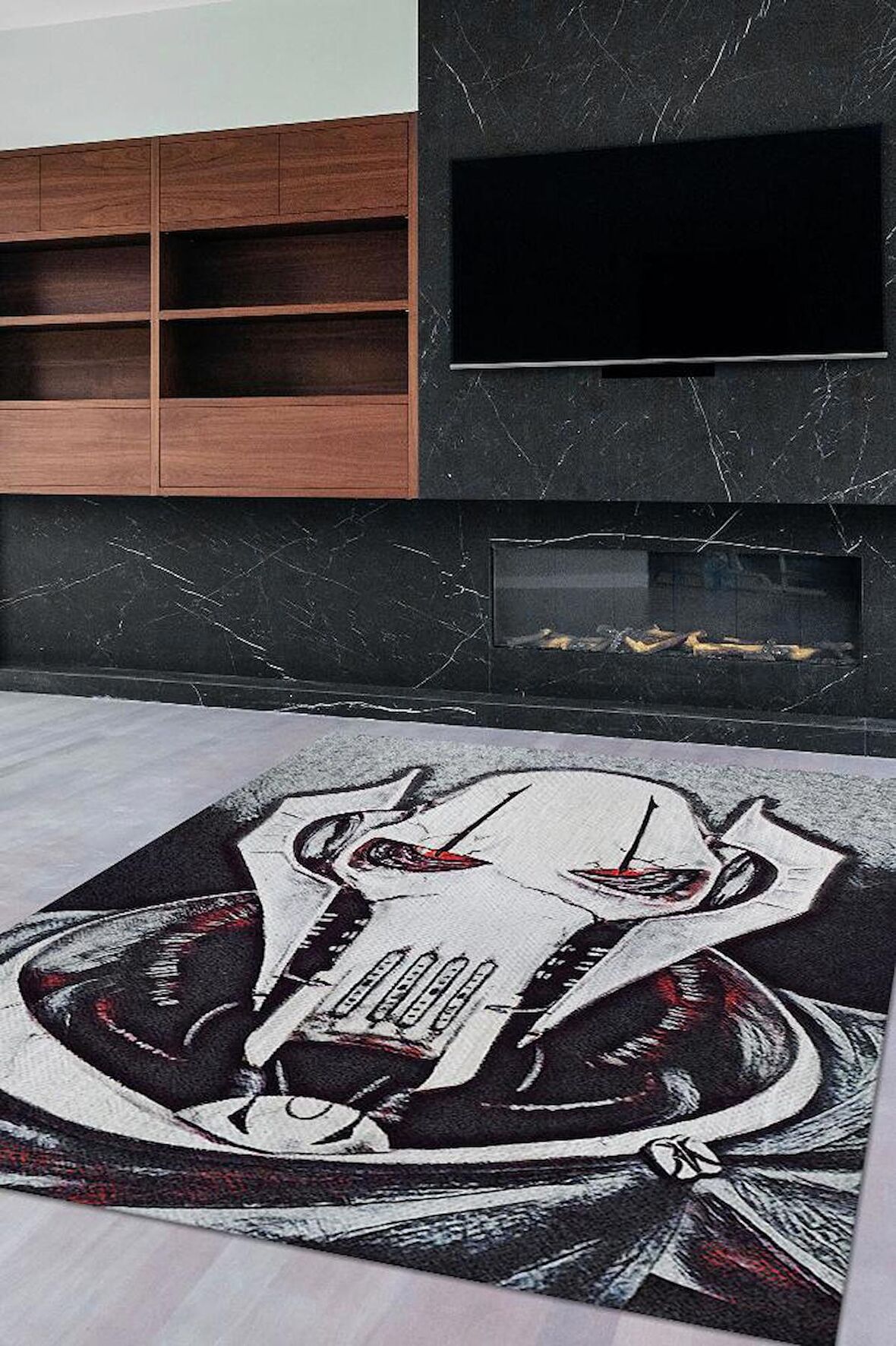 Homshtag  General Grievous Dokuma Tabanlı Yıkanabilir Kaymaz Star Wars Film Halısı