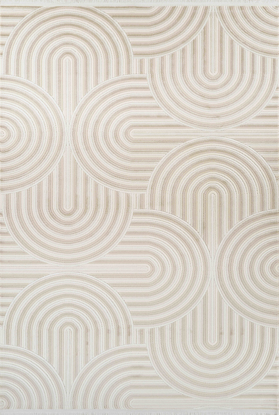 Vola 2901 Yumuşak Dokulu Modern Salon Mutfak Koridor Halısı Krem Tozumaz Makine Halısı