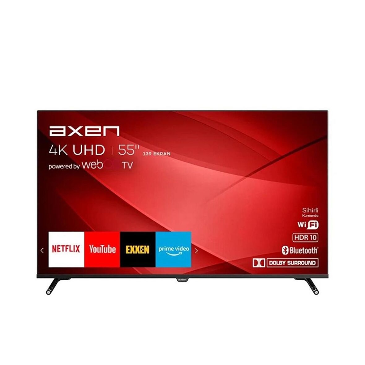 Axen AX55FIL243 55" 139cm 4K Ultra HD Uydu Alıcılı webOS Smart LED TV
