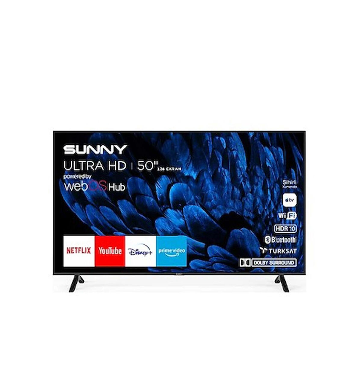 Sunny SN50QMN252 4K Ultra Hd 55" 127 Ekran Uydu Alıcılı Webos Smart QLED Tv