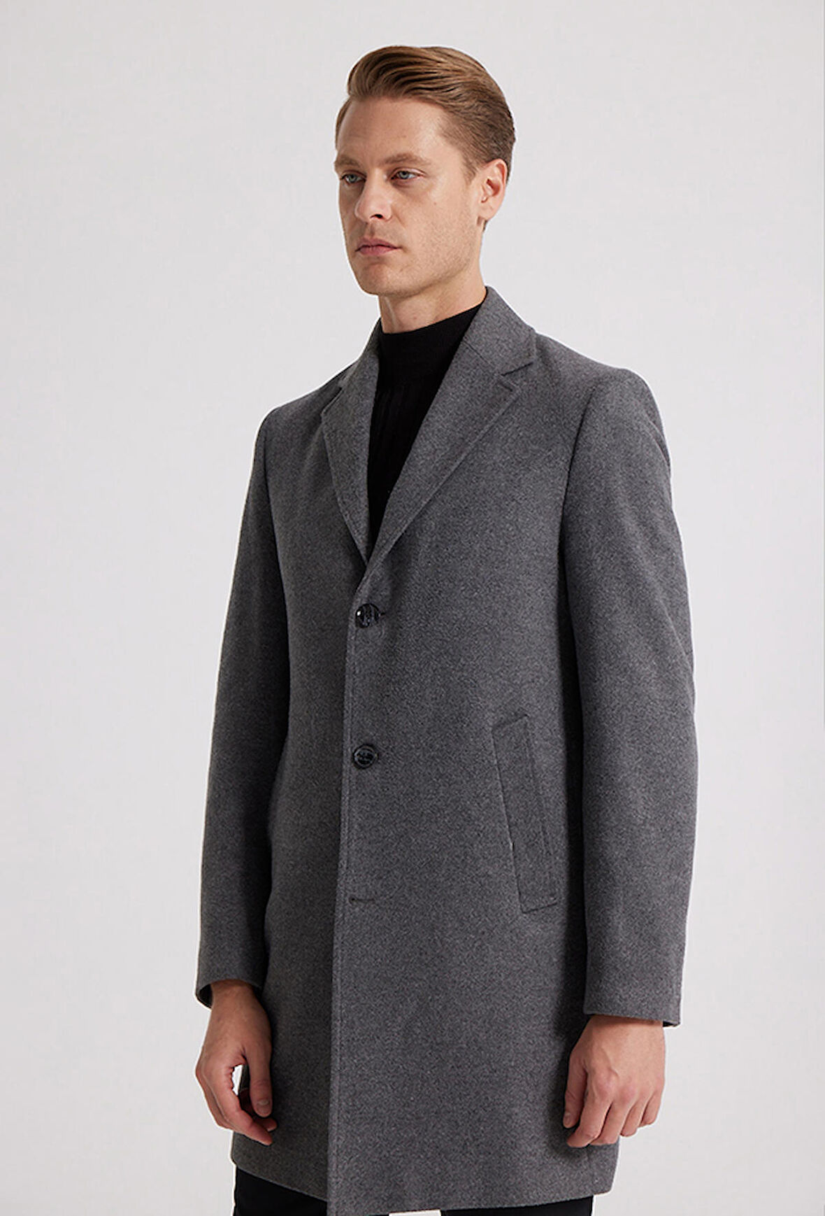 Ds Damat Regular Fit Antrasit Palto 5HF08ORT10000