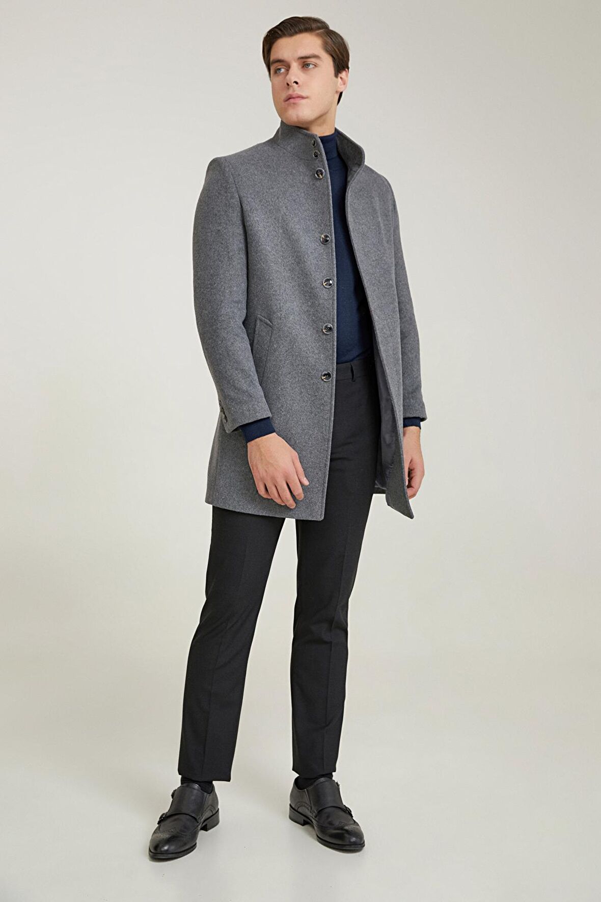 Ds Damat Antrasit Palto 5HF08ORT10002