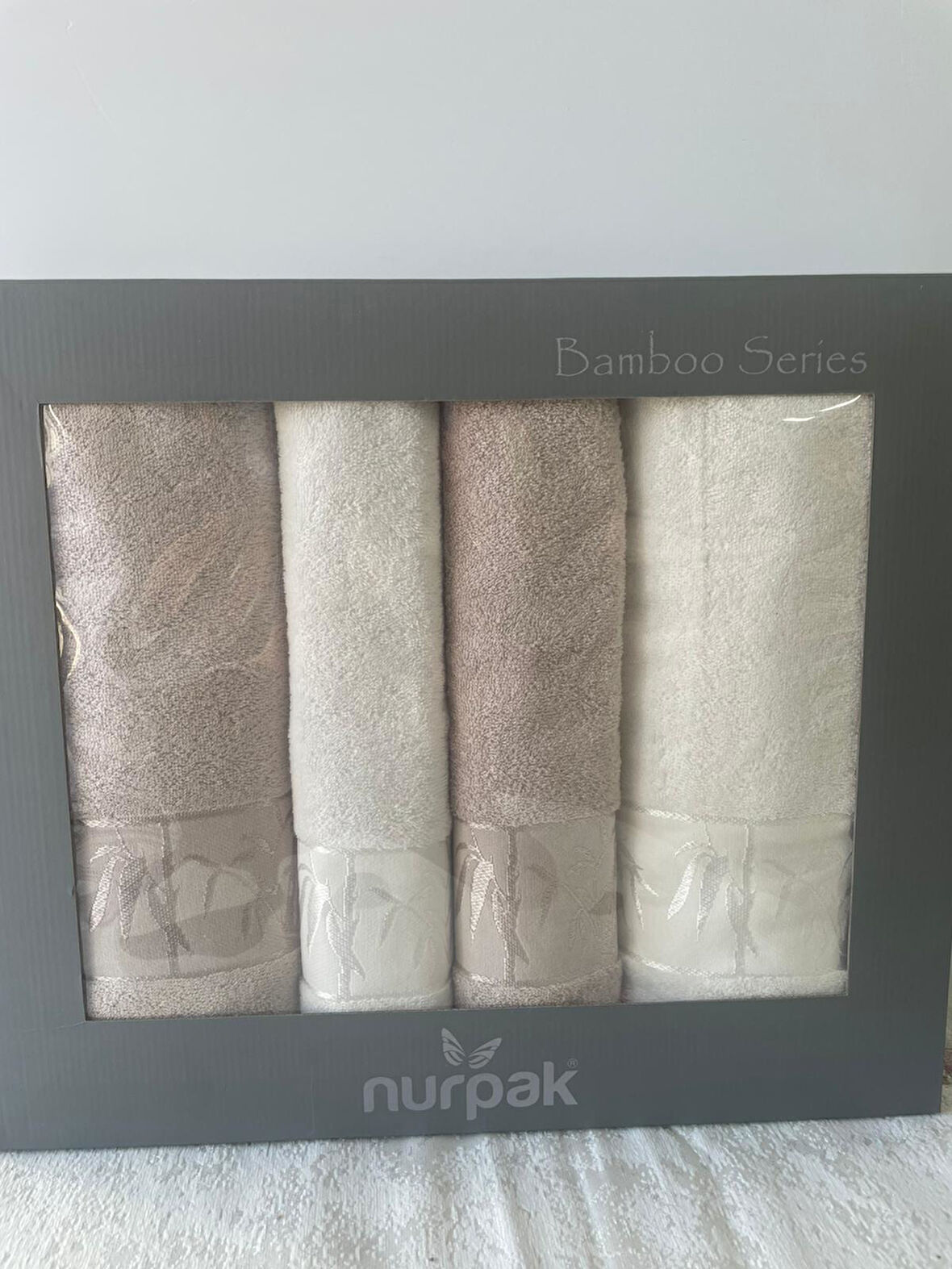 NURPAK BAMBU HAMAM TAKIMI BEJ-KREM