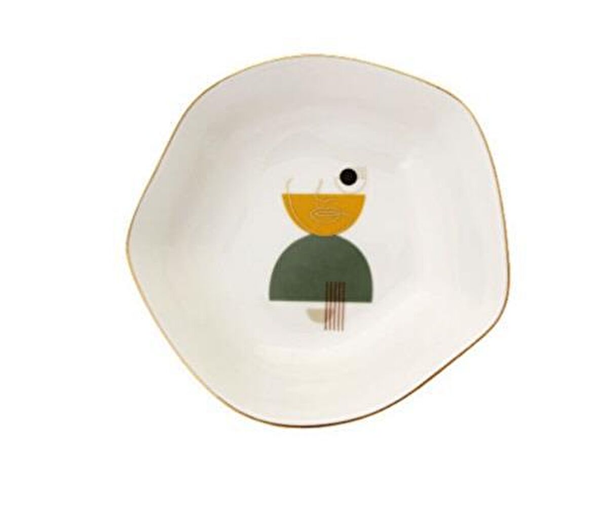 Porland Abstract Serisi 16cm Kase Desen1