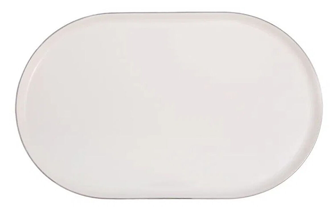 Porland Chopin Platin 32cm Oval Kayık Tabak