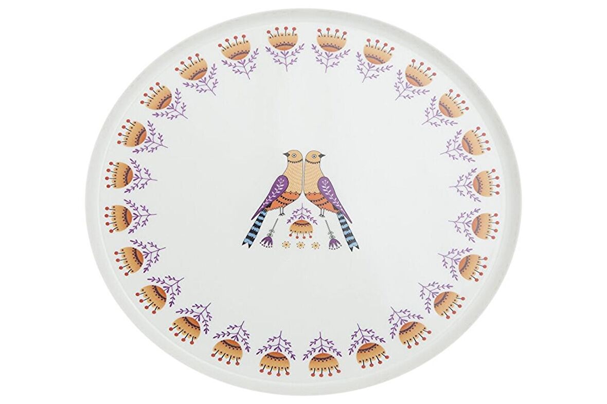 Porland Ruby Folk Dance Düz Tabak 27cm 04RAL002493