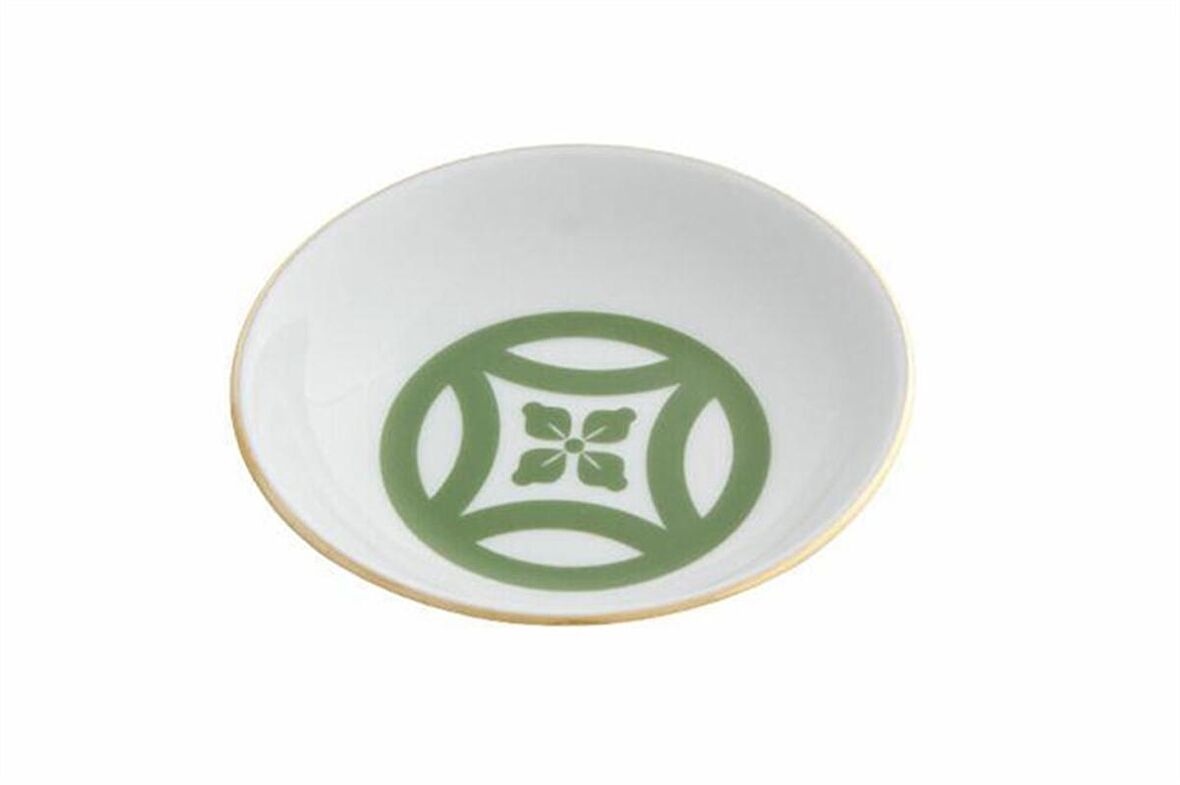 Porland Morocco Desen1 Yeşil Mini Kase 10cm