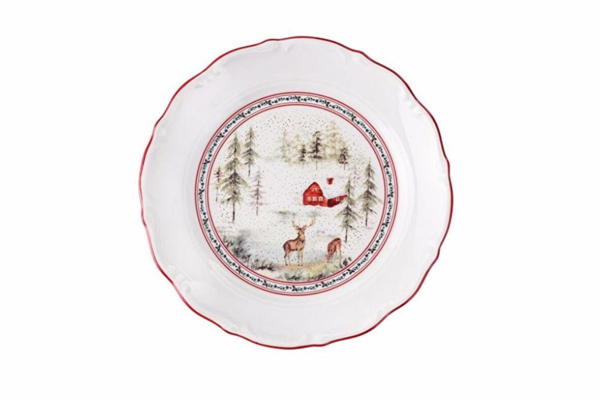 Porland Caribou Düz Tabak 24cm