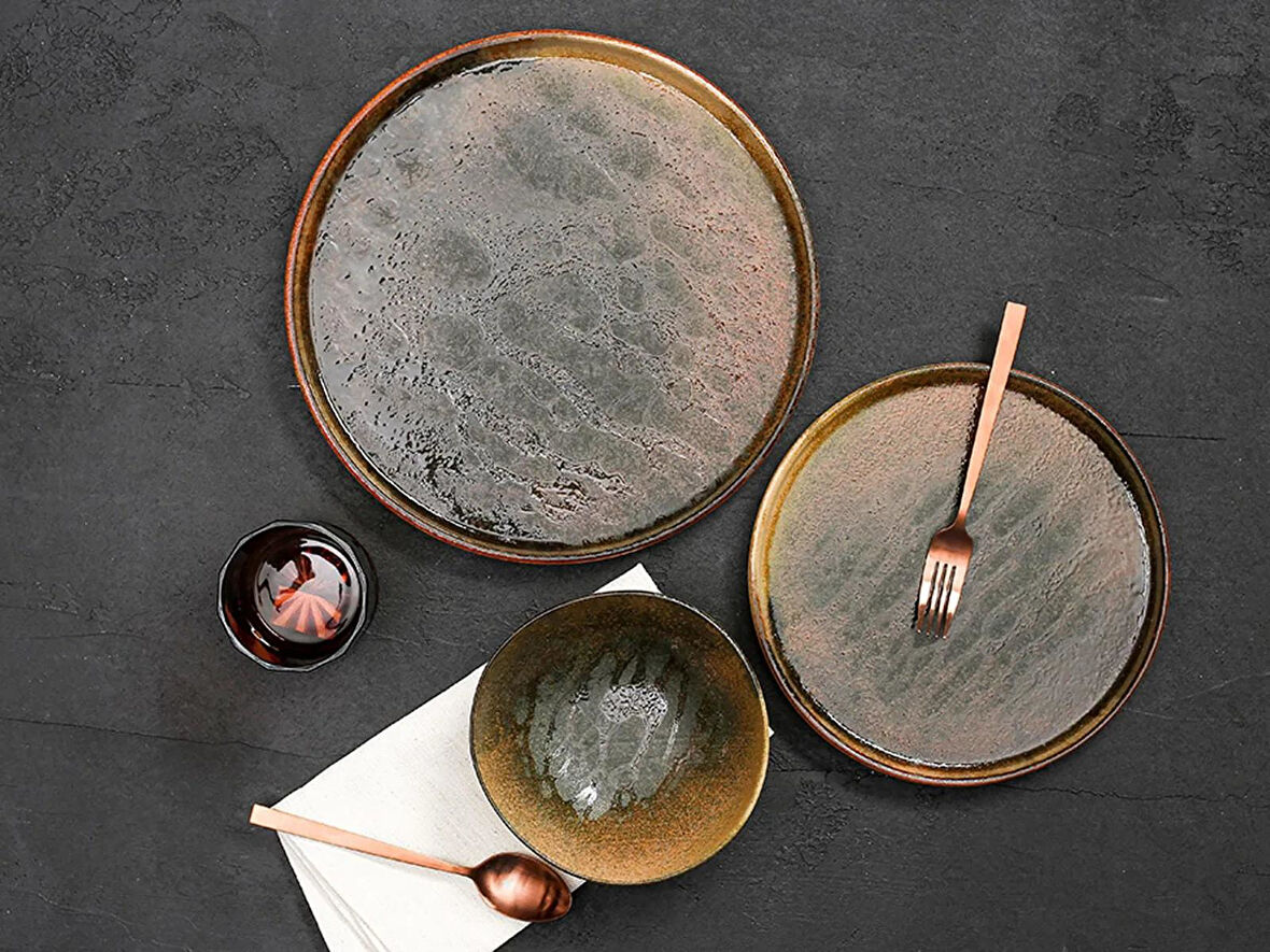 Porland Stoneware Genesis 3 Parça Tek Kişilik Yemek Takımı 04SWA000237