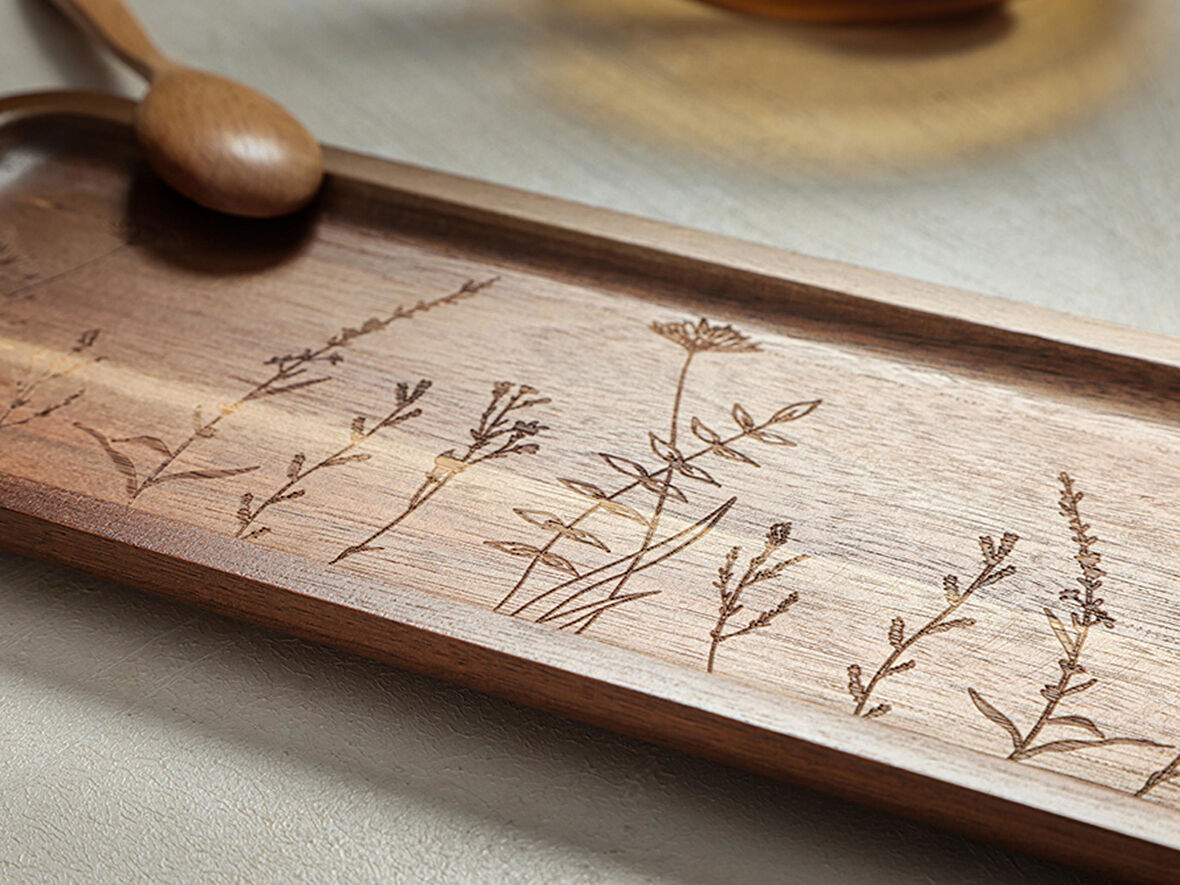 Porland Woodflower Akasya Sunum Tabağı 40 cm