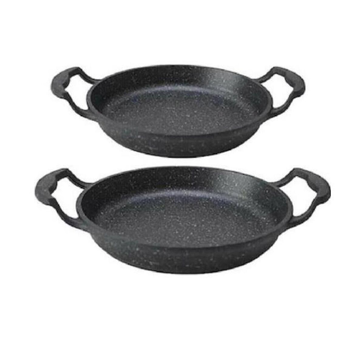 Eda Cookware Granit Döküm 2 li Kapaksız 18-20 Cm Sahan Seti