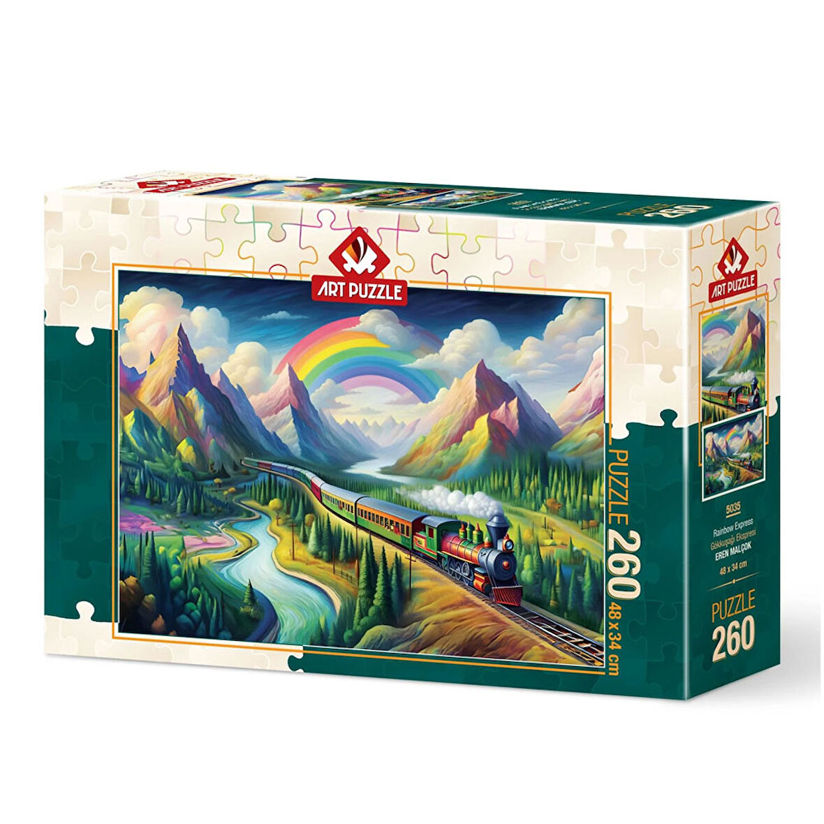 Art Puzzle 260 Parça Gökkuşağı Ekspresi 5035