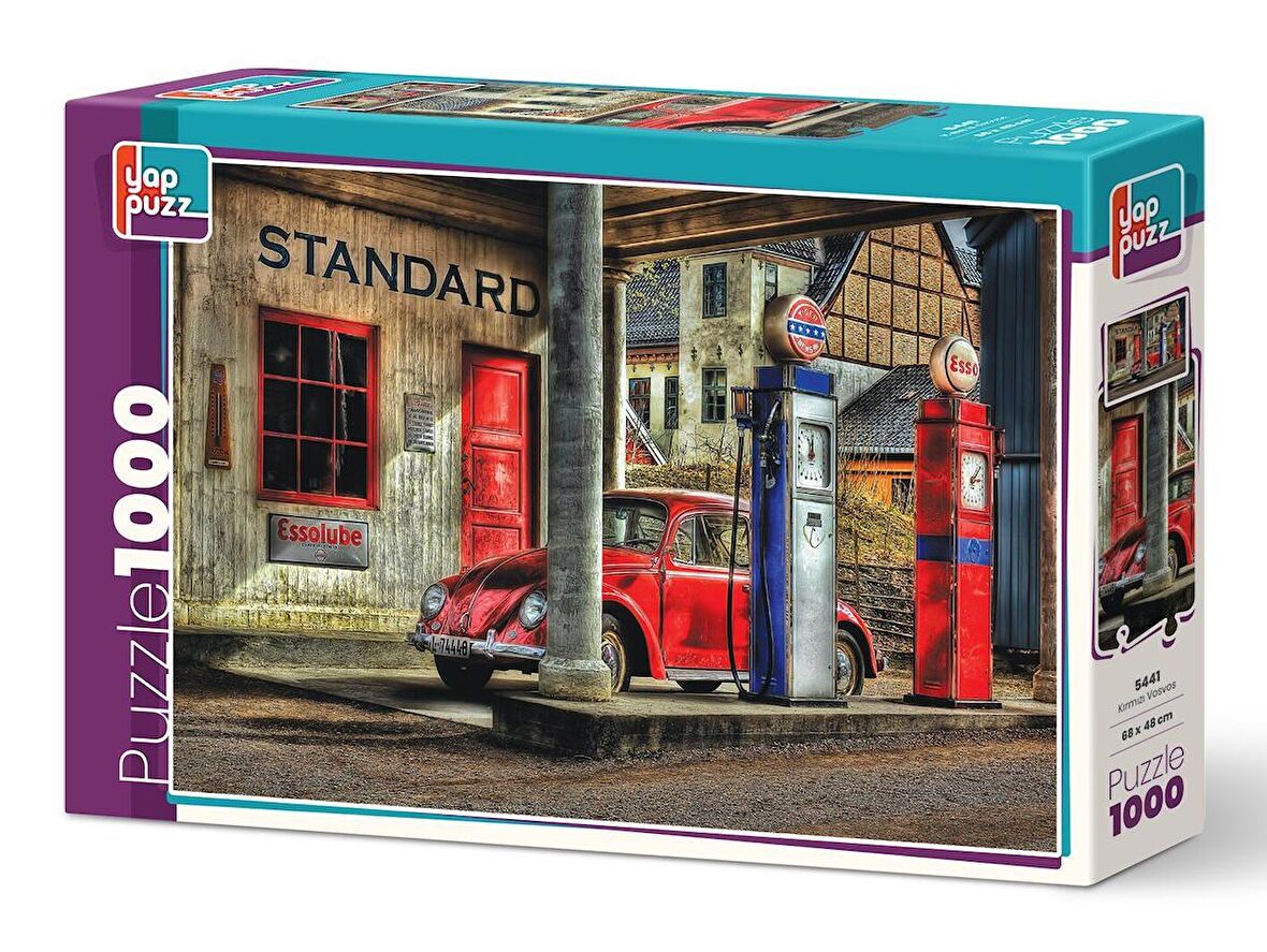Yappuzz Kırmızı Vosvos 15+ Yaş Küçük Boy Puzzle 1000 Parça