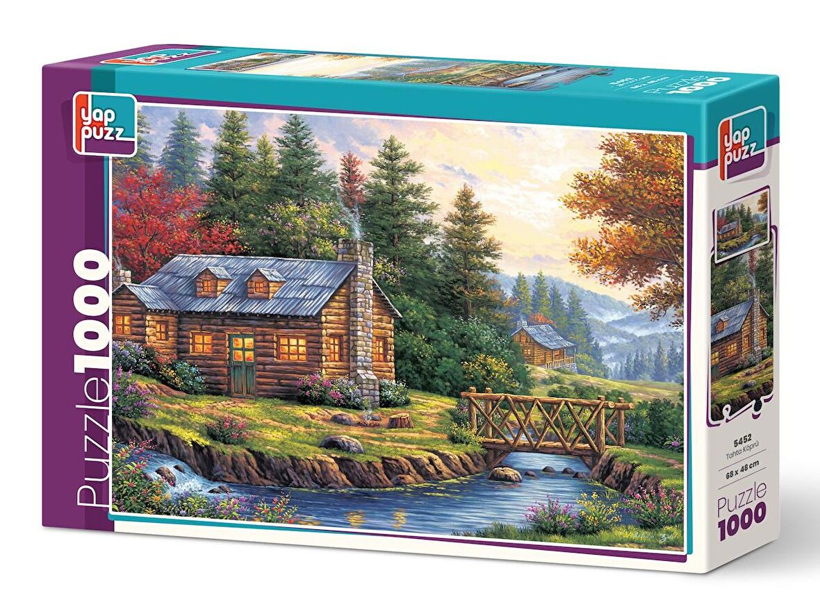 Yappuzz Tahta Köprü 15+ Yaş Küçük Boy Puzzle 1000 Parça