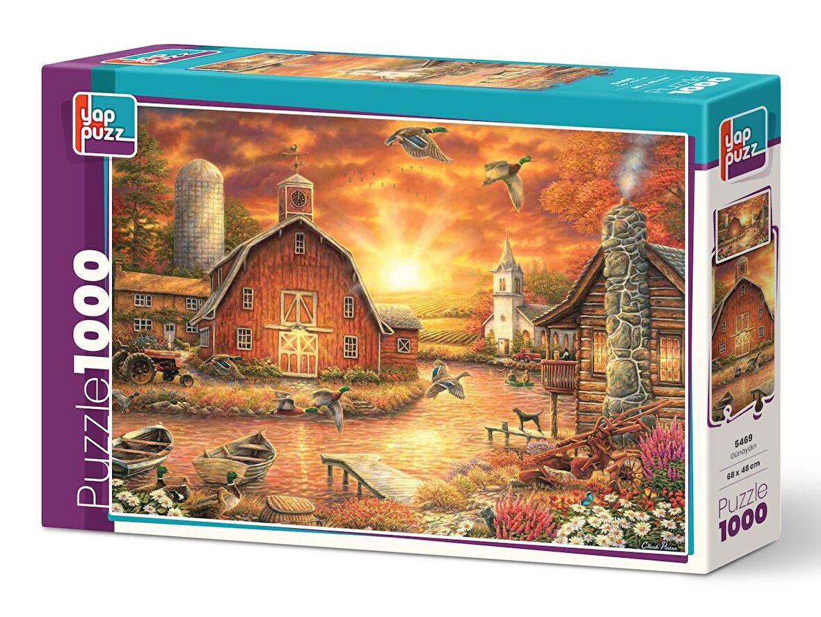 Yappuzz Günaydın 15+ Yaş Küçük Boy Puzzle 1000 Parça