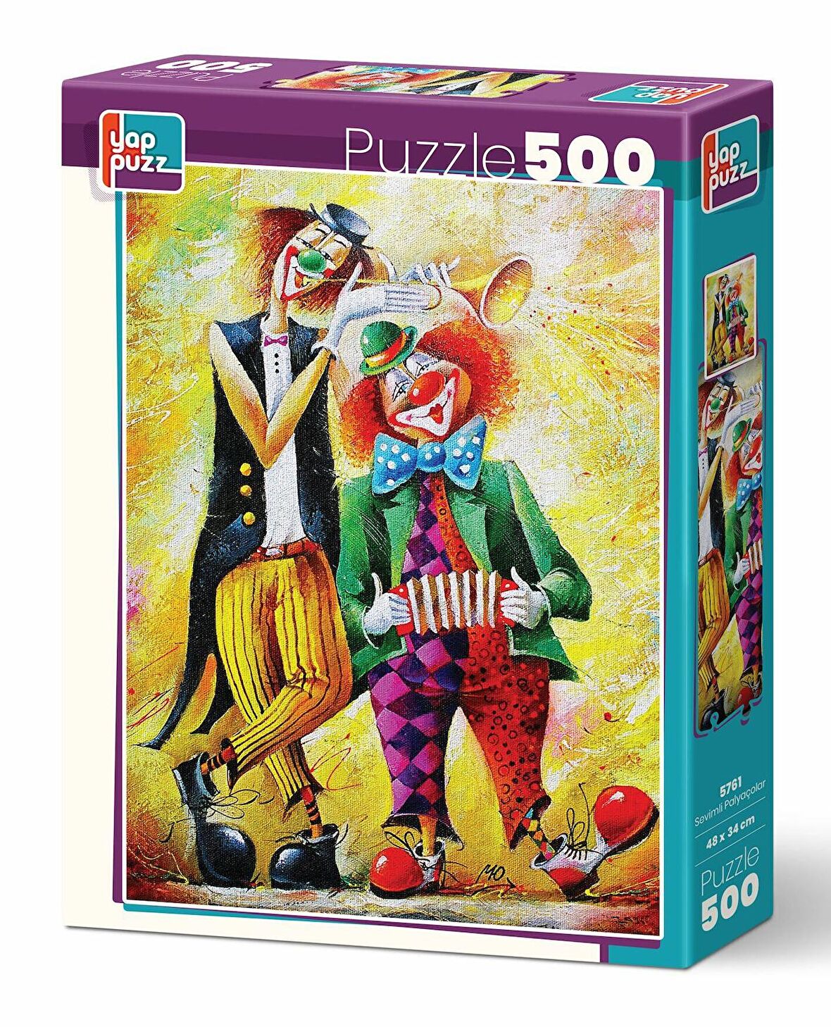 Yappuzz Sevimli Palyaçolar 15+ Yaş Orta Boy Puzzle 500 Parça