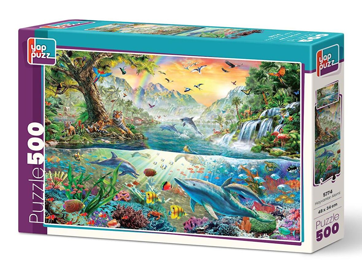 Yappuzz Hayvanlar Alemi 15+ Yaş Orta Boy Puzzle 500 Parça