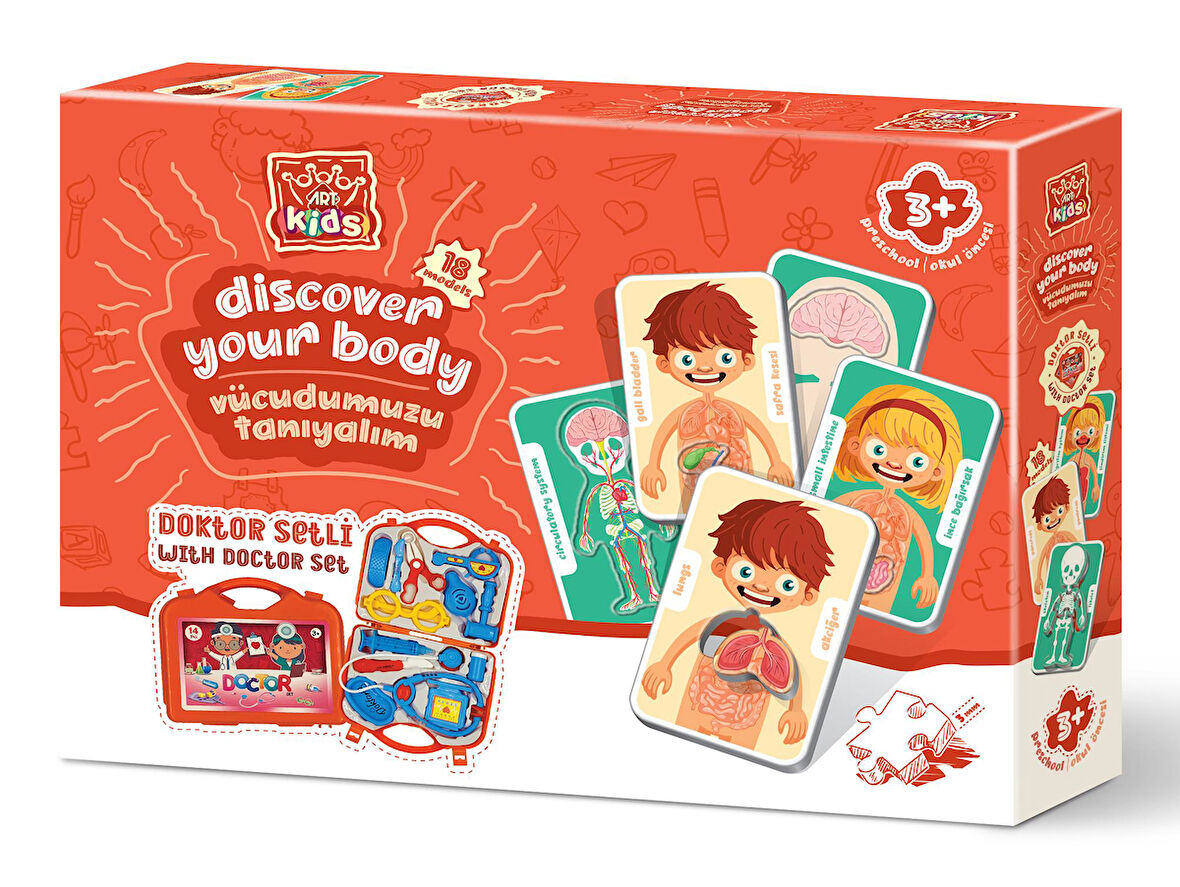 Art Kids Vücudumuzu Tanıyalım Doktor Setli Puzzle
