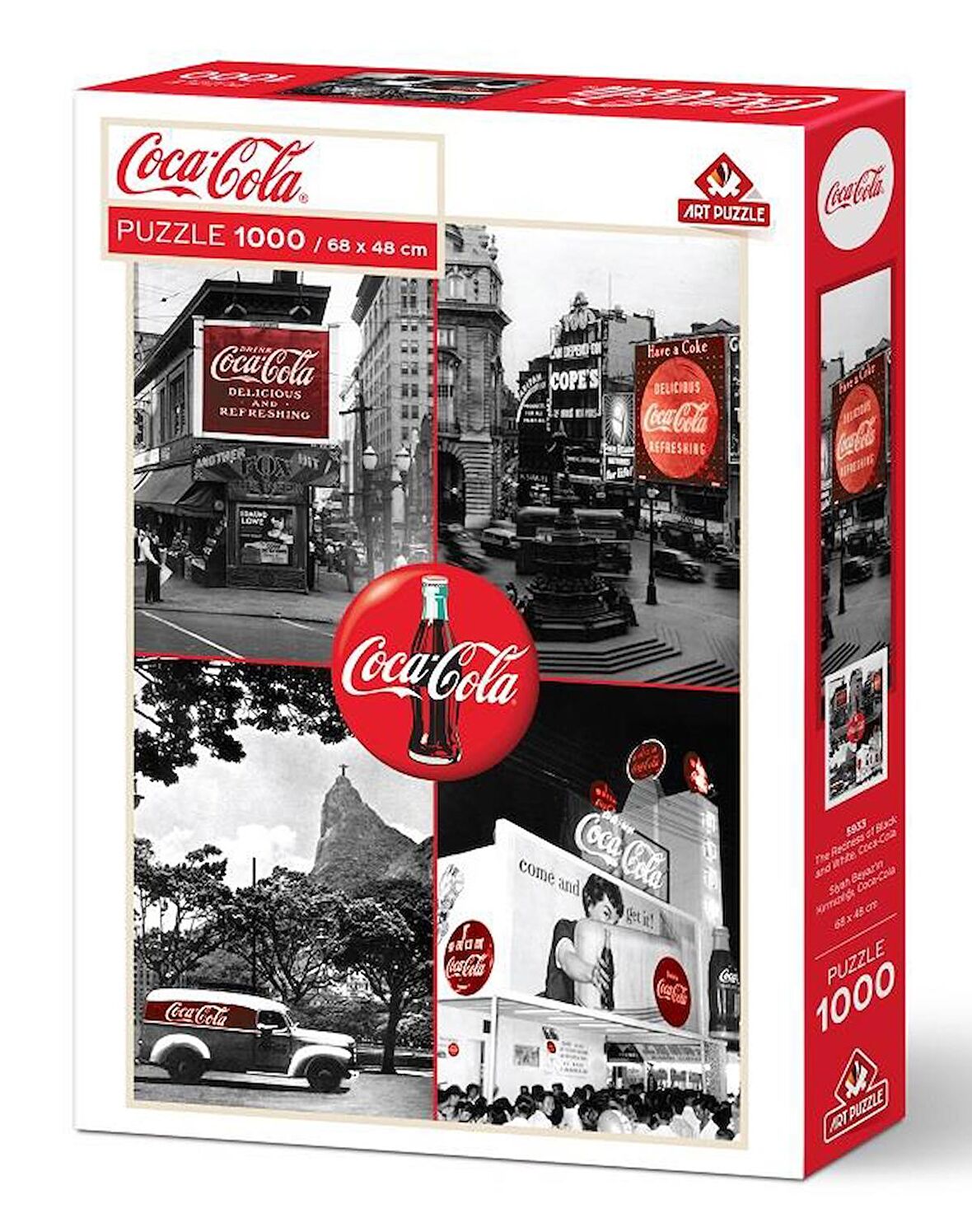 Art Puzzle Coca - Cola Beyaz'ın Kırmızılığı 15+ Yaş Küçük Boy Puzzle 1000 Parça