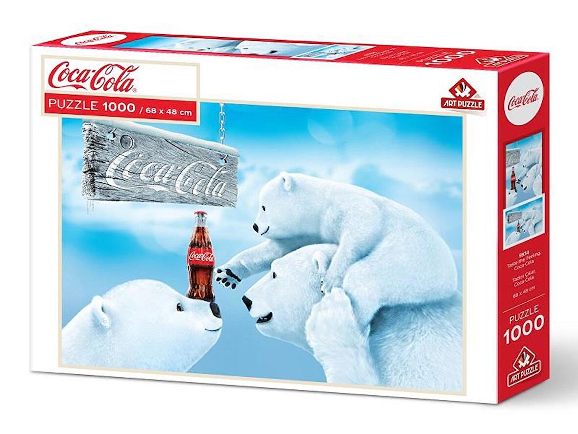 Art Puzzle Coca - Cola Tadını Çıkar 15+ Yaş Küçük Boy Puzzle 1000 Parça