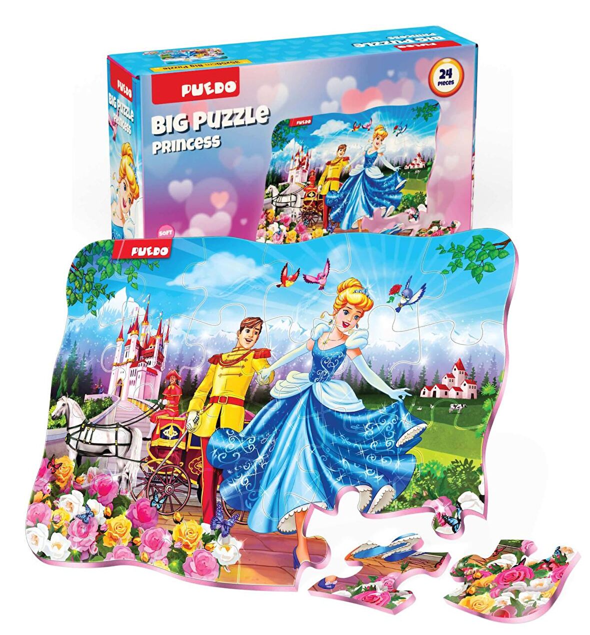 Puedo Big Puzzle - Princess (24 Parça)