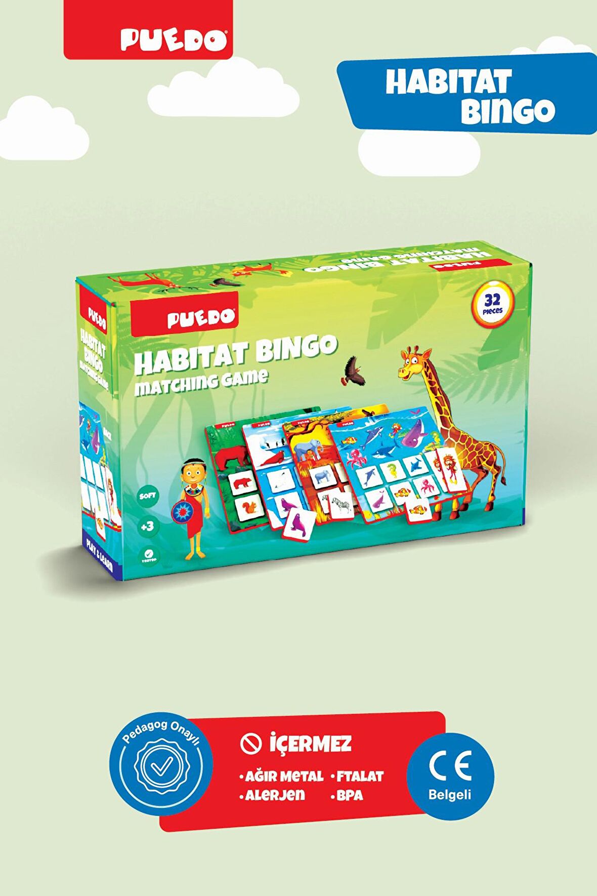 Puedo Habitat Bingo Eşleştirme Oyunu