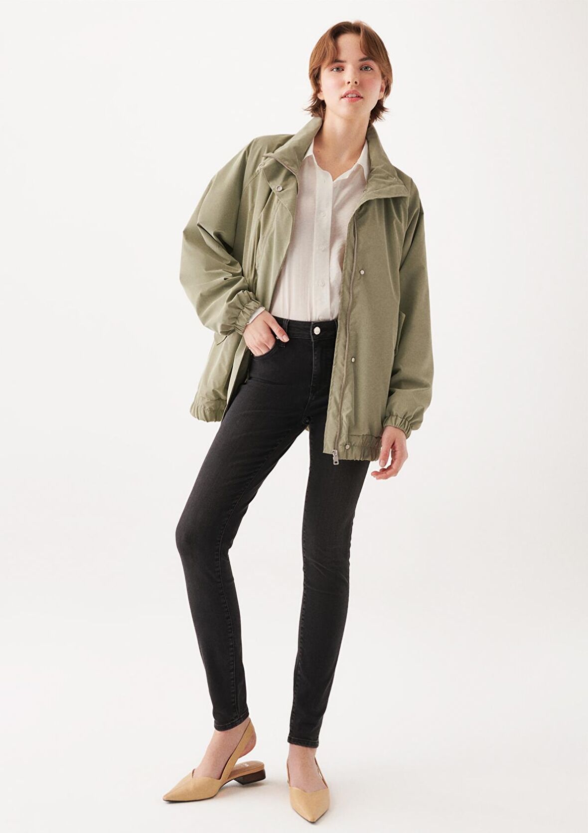 Mavi Tess Gold Shape Gri Jean Pantolon 100328-31910