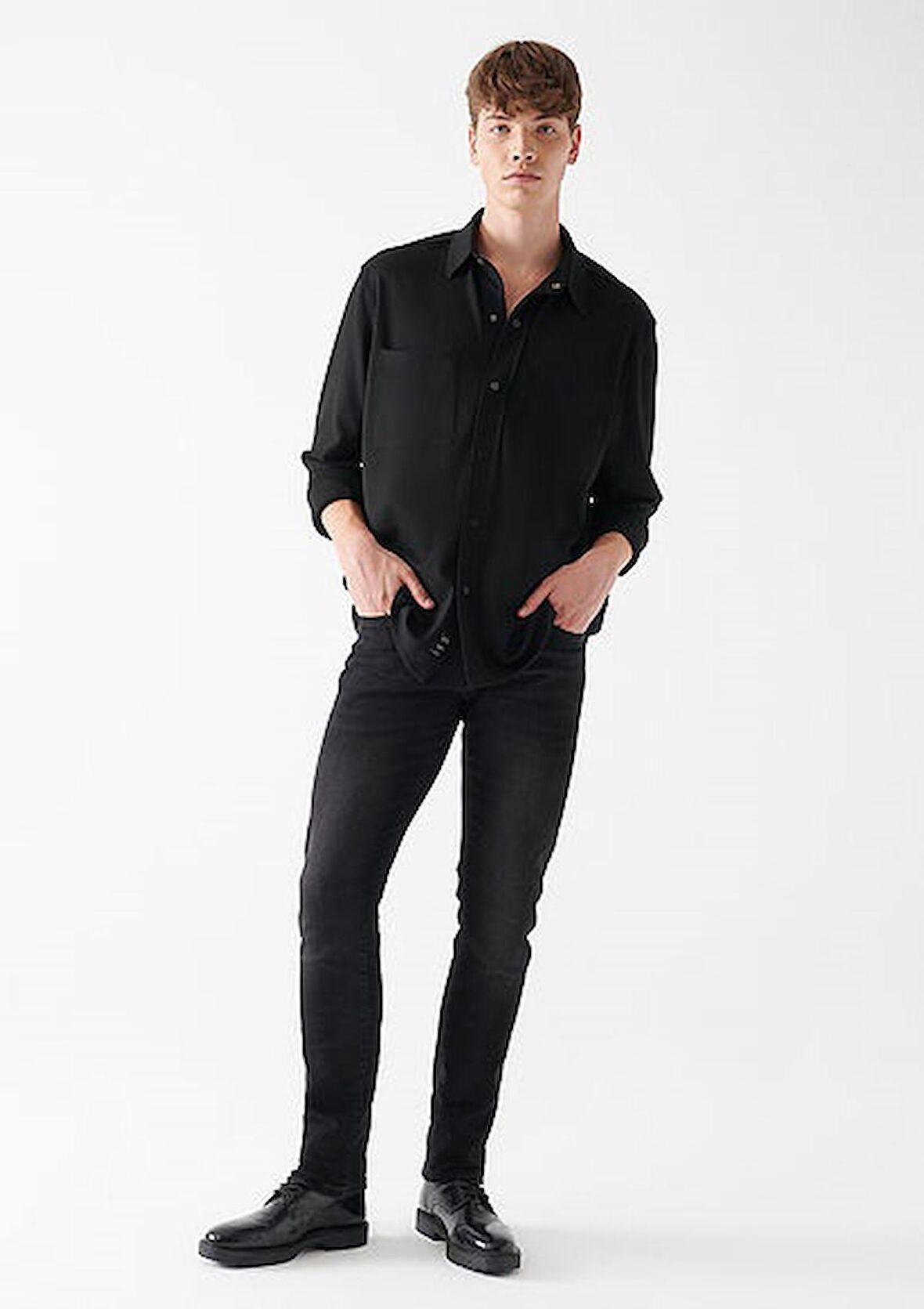 M0035133159 Mavi Erkek Marcus Slim Straight Jean Pantolon Siyah