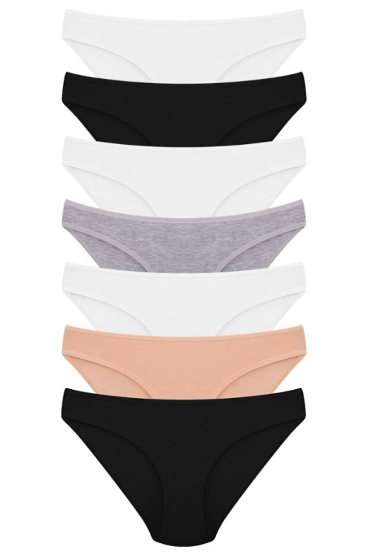 Vos Versa KozaBiat Kadın İç Giyim 7'li Bikini Karışık Renk - S, M, L VKB1003