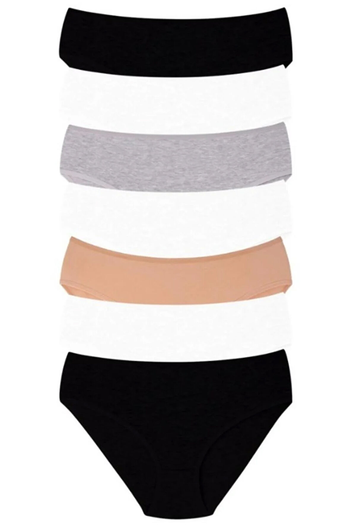 Vos Versa KozaBiat Kadın İç Giyim 7'li Batu-Genıs Basen Karışık Renk - XL, XXL, 3XL VKB1006