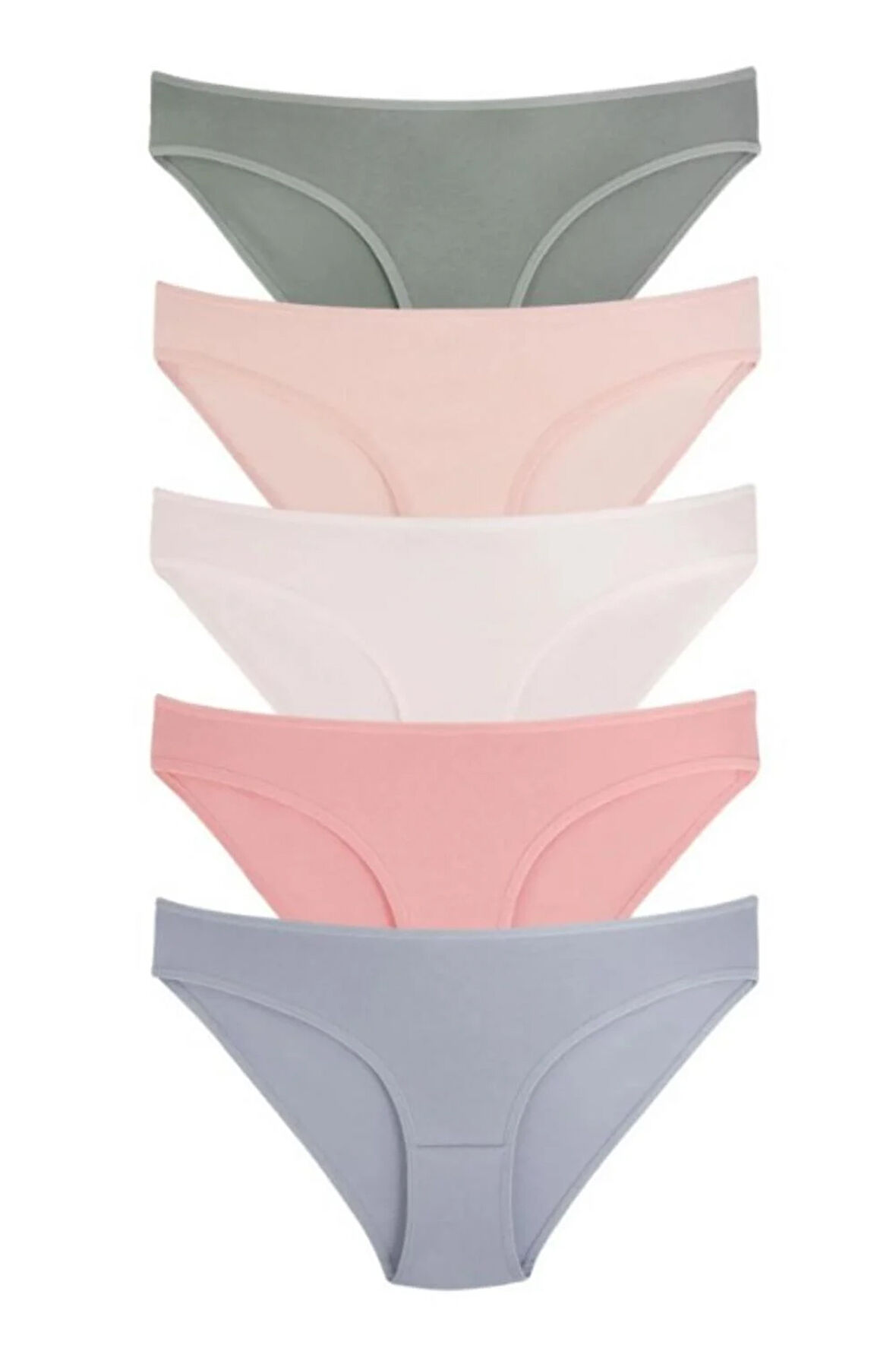 Vos Versa KozaBiat Kadın İç Giyim 5'li Bikini Karışık Renk - S, M, L VKB1010