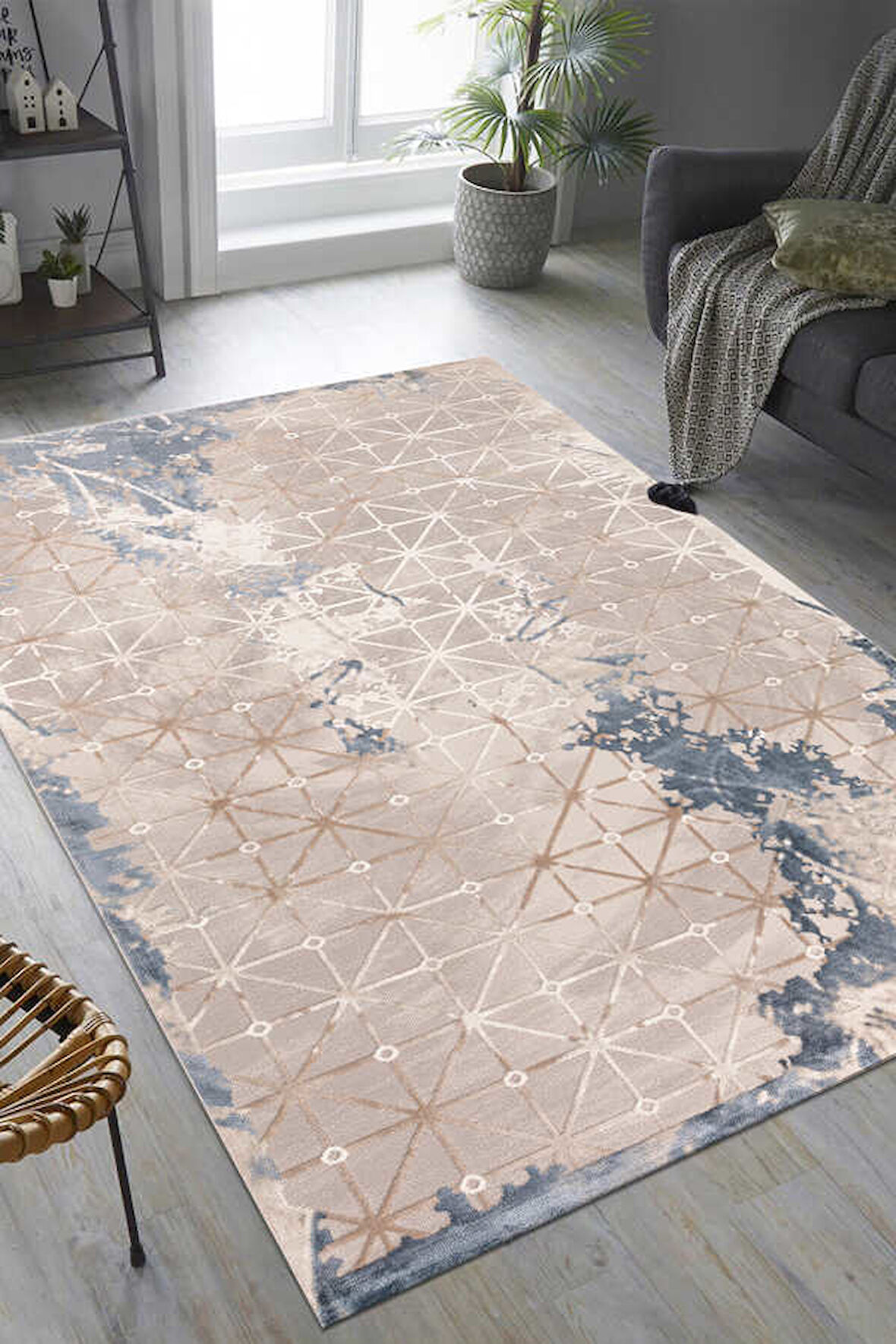 Lynosse Krem Halı Yumuşak Oturma Odası Salon Çocuk Odası Mutfak Halısı P0804