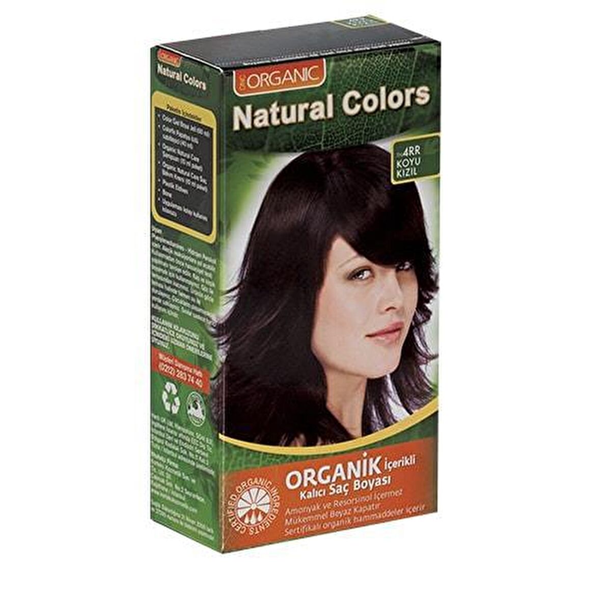 Natural Colors 4RR Koyu Kızıl Organik Saç Boyası