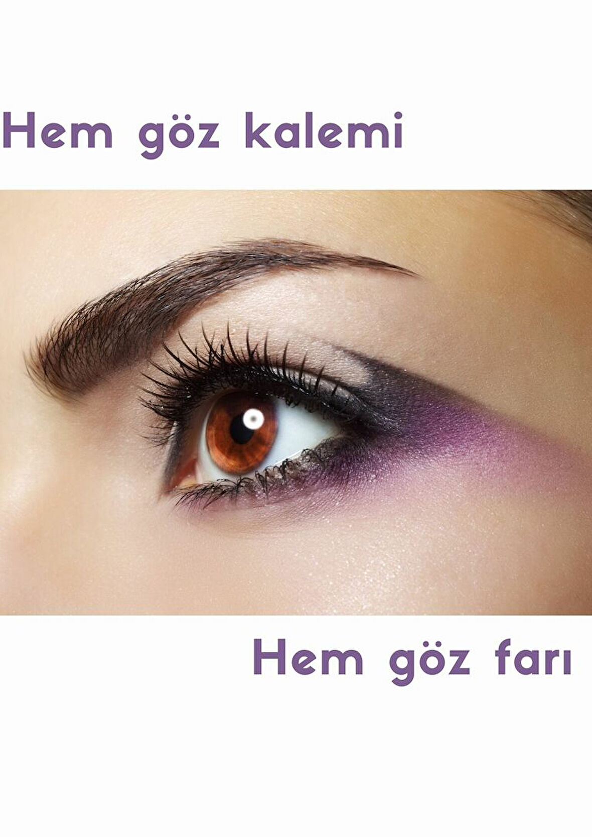 KİRPİ MOR GÖZ KALEMİ - DAMSON (MOR)