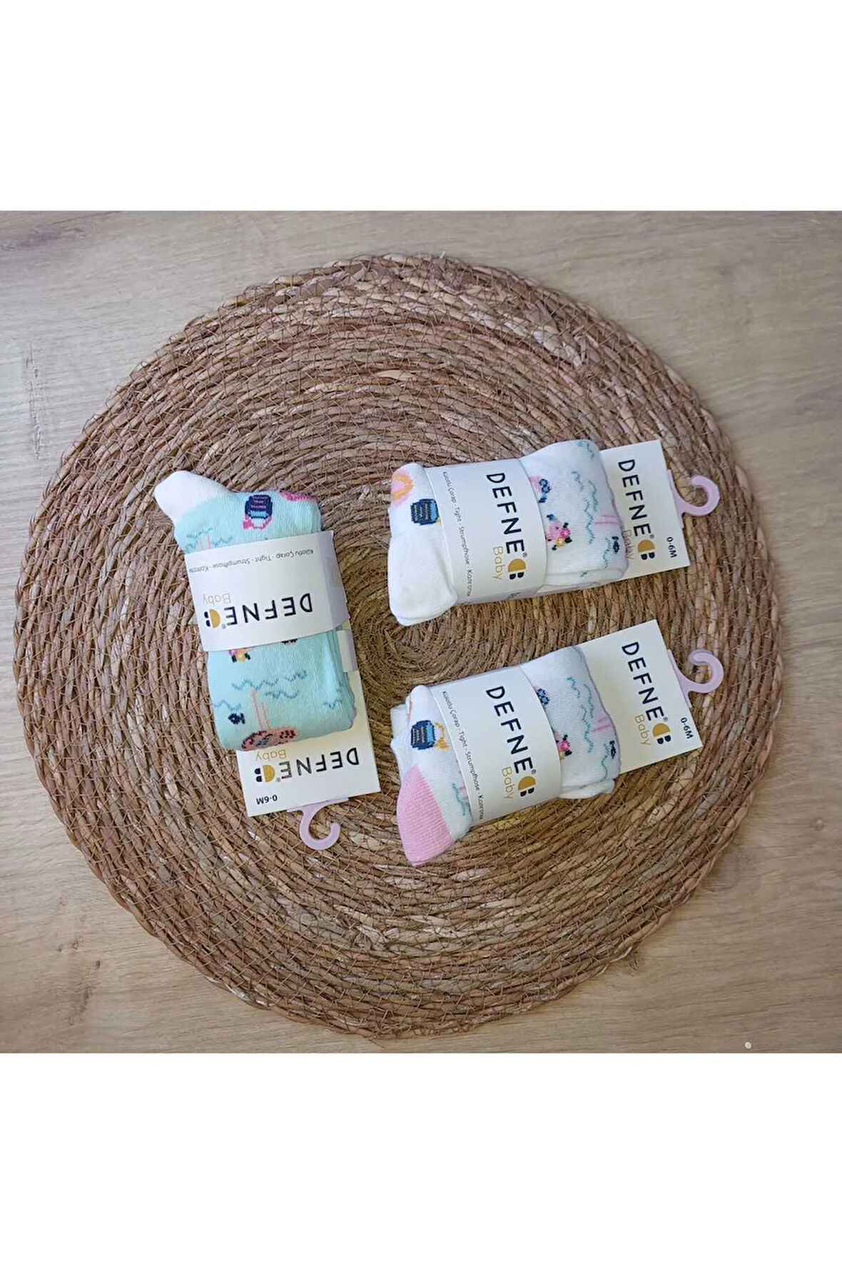 3 ADET PAMUKLU FİLAMİNGO DESENLİ ÇOCUK VE BEBEK KÜLOTLU ÇORAP