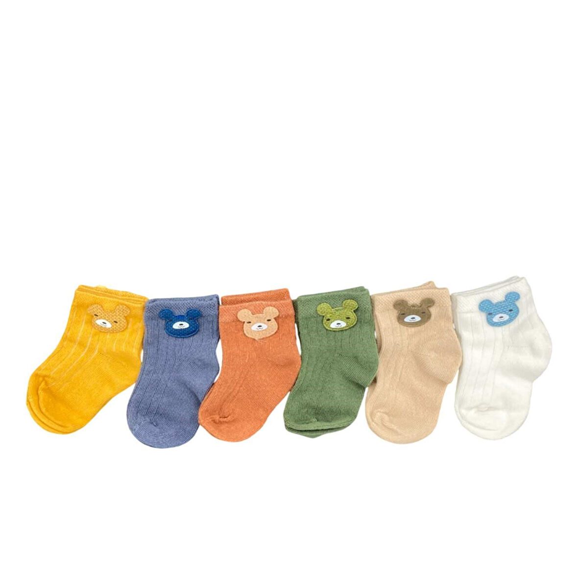 Defne Baby 6Lı Bebek Çorabı 6E002-24
