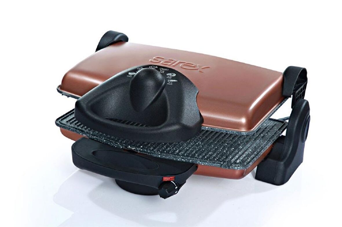 Sarex SR-3400 Kahvaltım Izgara ve Tost Makinesi - Rose