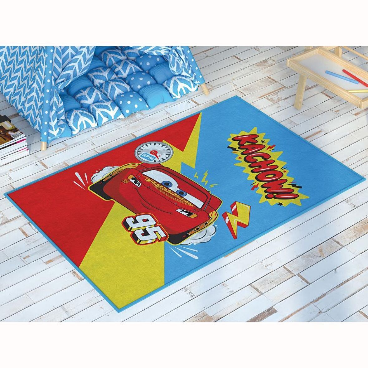 Taç Disney Cars Kachow Halı 80x120 cm