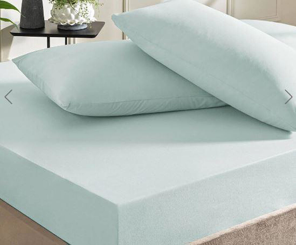 Taç Ranforce Lastikli Çift Kişilik Çarşaf Set Mavi